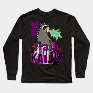 Funny Raccoon Trash Kaiju Long Sleeve T-Shirt